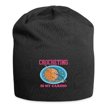 Crochet Crochet Crochet Crochet Fil Cadeau - Bonnet en jersey - noir - Devant