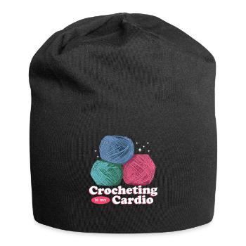 Crochet Crochet Fil Crochet Crochet Cadeau - Bonnet en jersey - noir - Devant