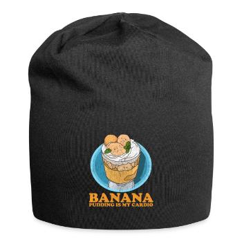 Banana Pudding Banana Pudding Gift - Jersey Beanie - black - Front