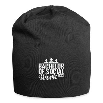 Bachelor of Social Work Soziale Unterstützung - Jersey-Beanie - Schwarz - Vorne