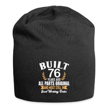 Built 76 Years Ago All Parts Original Outfit 76th - Jersey Beanie - black - Front