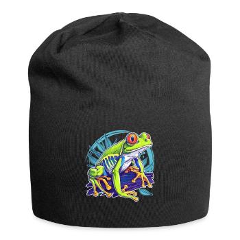 Tree Frog Baumfrösche Baumfrosch - Jersey-Beanie - Schwarz - Vorne