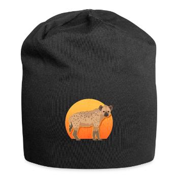 Hyène Hyène Cadeau Hyène Tachetée - Bonnet en jersey - noir - Devant