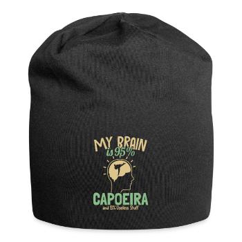 My Brain is 95% Capoeira Ginga Capoeirista Dance - Jersey Beanie - black - Front