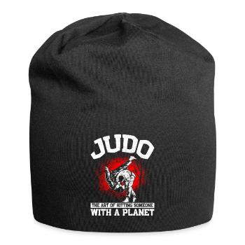 Judo Judoka Judo Cadeau pour le Judo - Bonnet en jersey - noir - Devant