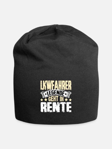 Lkwfahrer Legende Geht In Rente - Jersey-Beanie - Schwarz
