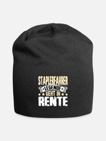 Staplerfahrer Legende Geht In Rente - Jersey-Beanie - Schwarz