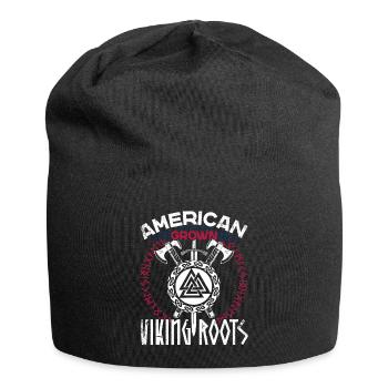 Proud American Viking Nordic Roots - Jersey Beanie - black - Front
