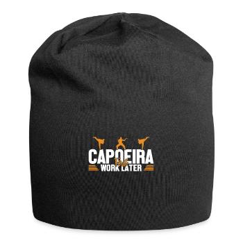 Capoeira erstes Werk, später Capoeirista Ginga Tanz - Jersey-Beanie - Schwarz - Vorne