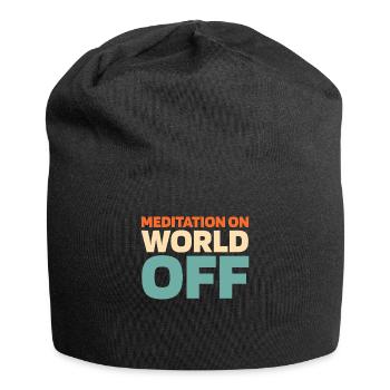 Méditation Méditation Méditation Sur le Monde Hors Monde - Bonnet en jersey - noir - Devant