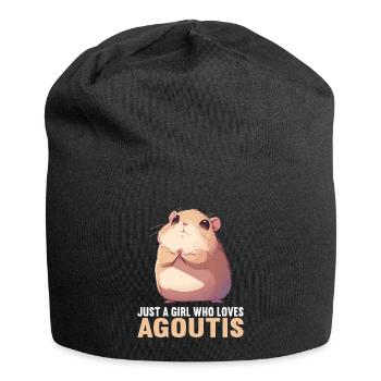 Agouti Agutis Aguti - Jersey-Beanie - Schwarz - Vorne