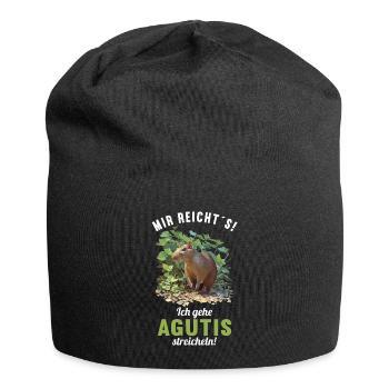 Agouti Agutis Aguti - Jersey-Beanie - Schwarz - Vorne
