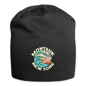 Montauk New York Design - Jersey Beanie - black - Front