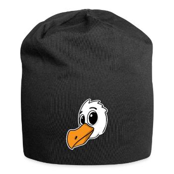 Seagull Bird North Sea - Jersey Beanie - black - Front
