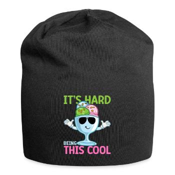 It´s Hard Being This Cool Gelato Dessert Popsicle - Jersey-Beanie - Schwarz - Vorne