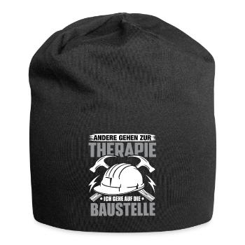 Handwerk Handwerker Handwerker Humor Baustelle - Jersey-Beanie - Schwarz - Vorne