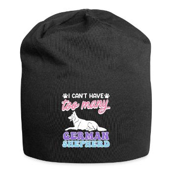 GERMAN SHEPHERD DOG I CAN'T HAVE TOO MANY GERMAN SHEPHERDS - Jersey Beanie - black - Front