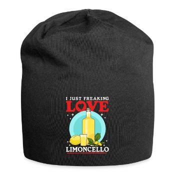 Limoncello Liqueur Citrons Cadeau - Bonnet en jersey - noir - Devant