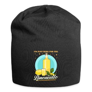 Limoncello Liqueur de citron cadeau - Bonnet en jersey - noir - Devant