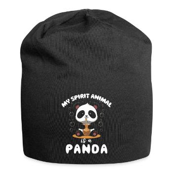 Panda Panda Ours Drôle - Bonnet en jersey - noir - Devant