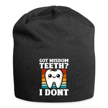 Wisdom Teeth Gift for Wisdom teeth removal - Jersey Beanie - black - Front