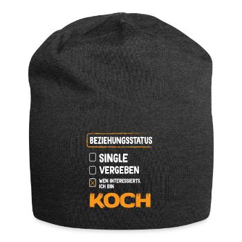 Koch Beziehungsstatus - Jersey-Beanie - Anthrazit - Vorne