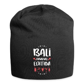 Équipe de boisson à Bali - Bonnet en jersey - noir - Devant