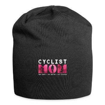 Cyclist Mom The Idol The Myth Loves Mountain - Jersey-Beanie - Schwarz - Vorne
