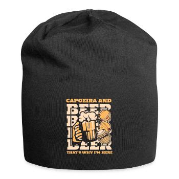 Capoeira And Beer That's Why I'm Here Ginga Dance - Jersey Beanie - black - Front