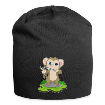 Monkey Slingshot - Jersey Beanie - black - Front