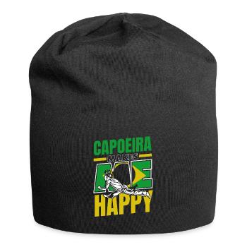 La capoeira me rend heureux Capoeirista Ginga Dance - Bonnet en jersey - noir - Devant
