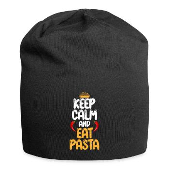 Cadeaux pour les amateurs de pâtes - Bonnet en jersey - noir - Devant