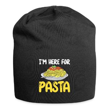 Pasta Lover Gifts - Jersey-Beanie - Schwarz - Vorne