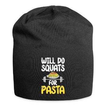 Pasta Lover Gifts - Jersey-Beanie - Schwarz - Vorne
