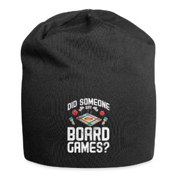 Brettspiel - Jersey-Beanie - Schwarz - Vorne
