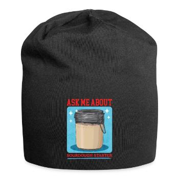 Sourdough Starter Sourdough Starter Gift - Jersey Beanie - black - Front