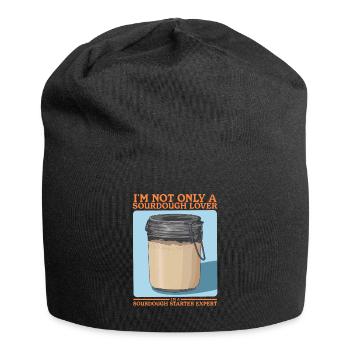 Sourdough Starter Sourdough Bread Baking Gift - Jersey Beanie - black - Front