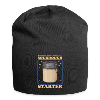 Sauerteig Starter Sauerteigbrot Bäcker Geschenk - Jersey-Beanie - Schwarz - Vorne