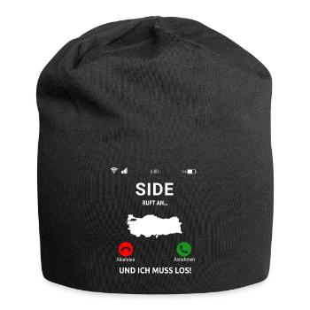 Side Urlaub Türkei Idee - Jersey-Beanie - Schwarz - Vorne