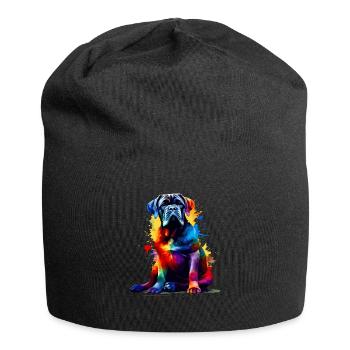 Splash Art Cane Corso coloré Mastiff italien - Bonnet en jersey - noir - Devant