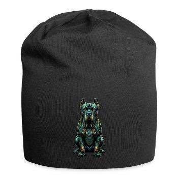 Mandala Art Cane Corso Mastiff Italien - Bonnet en jersey - noir - Devant