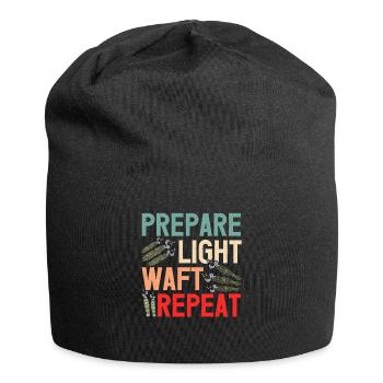 Purification spirituelle de plumes de sauge - Bonnet en jersey - noir - Devant