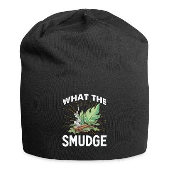 Smudge Sage Feather Spirituelle Smudging - Jersey-Beanie - Schwarz - Vorne