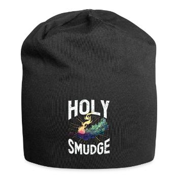 Smudge Sage Feather Spirituelle Smudging - Jersey-Beanie - Schwarz - Vorne