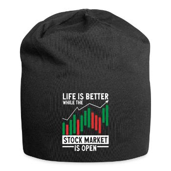 Trading Crypto Stock Market Investor Day Trader - Jersey Beanie - black - Front