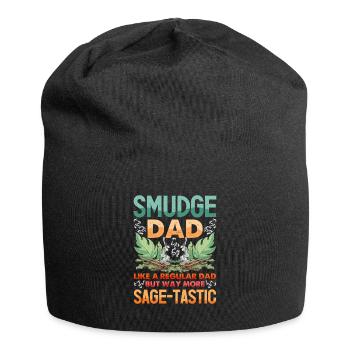 Smudge Sage Feather Spirituelle Smudging - Jersey-Beanie - Schwarz - Vorne