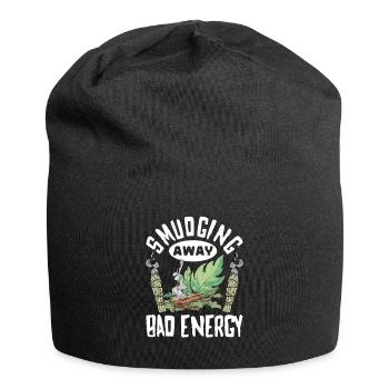 Smudge Sage Feather Spirituelle Smudging - Jersey-Beanie - Schwarz - Vorne