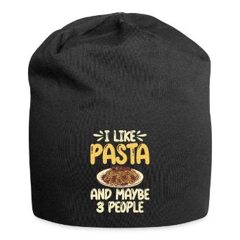 Pasta Lover Gifts - Jersey Beanie - black - Front