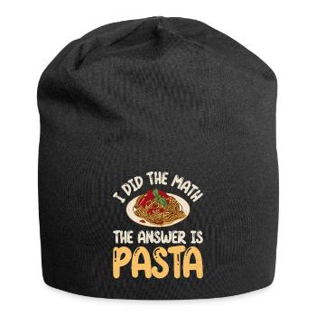Pasta Lover Gifts - Jersey Beanie - black - Front
