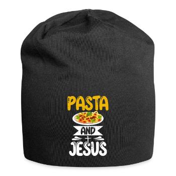 Pasta Lover Gifts - Jersey Beanie - black - Front